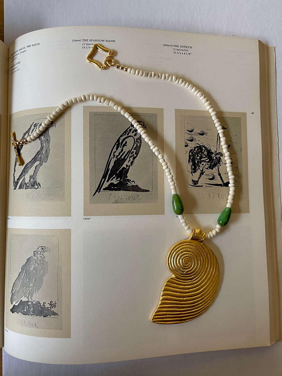 Thumbnail: Fibonacci Shell Amulet Necklace