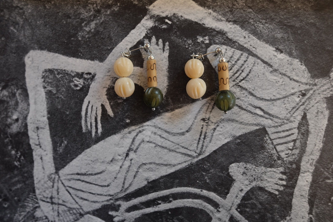 Halaman Double Sided Earrings