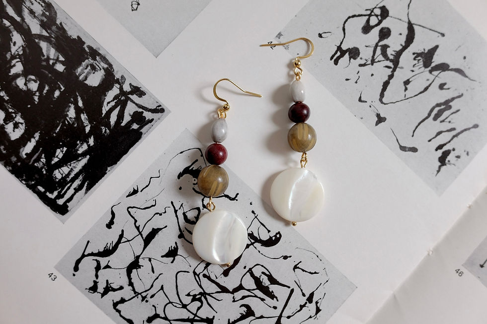 Thumbnail: Sea and Tree Drop Earrings