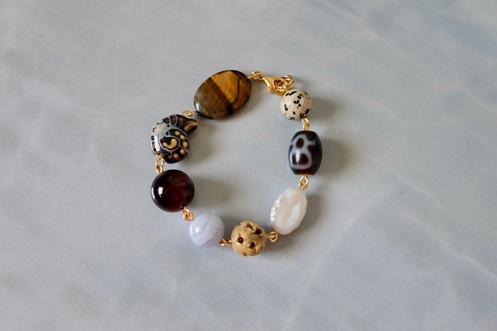 Thumbnail: Ammonite God Bracelet (L)