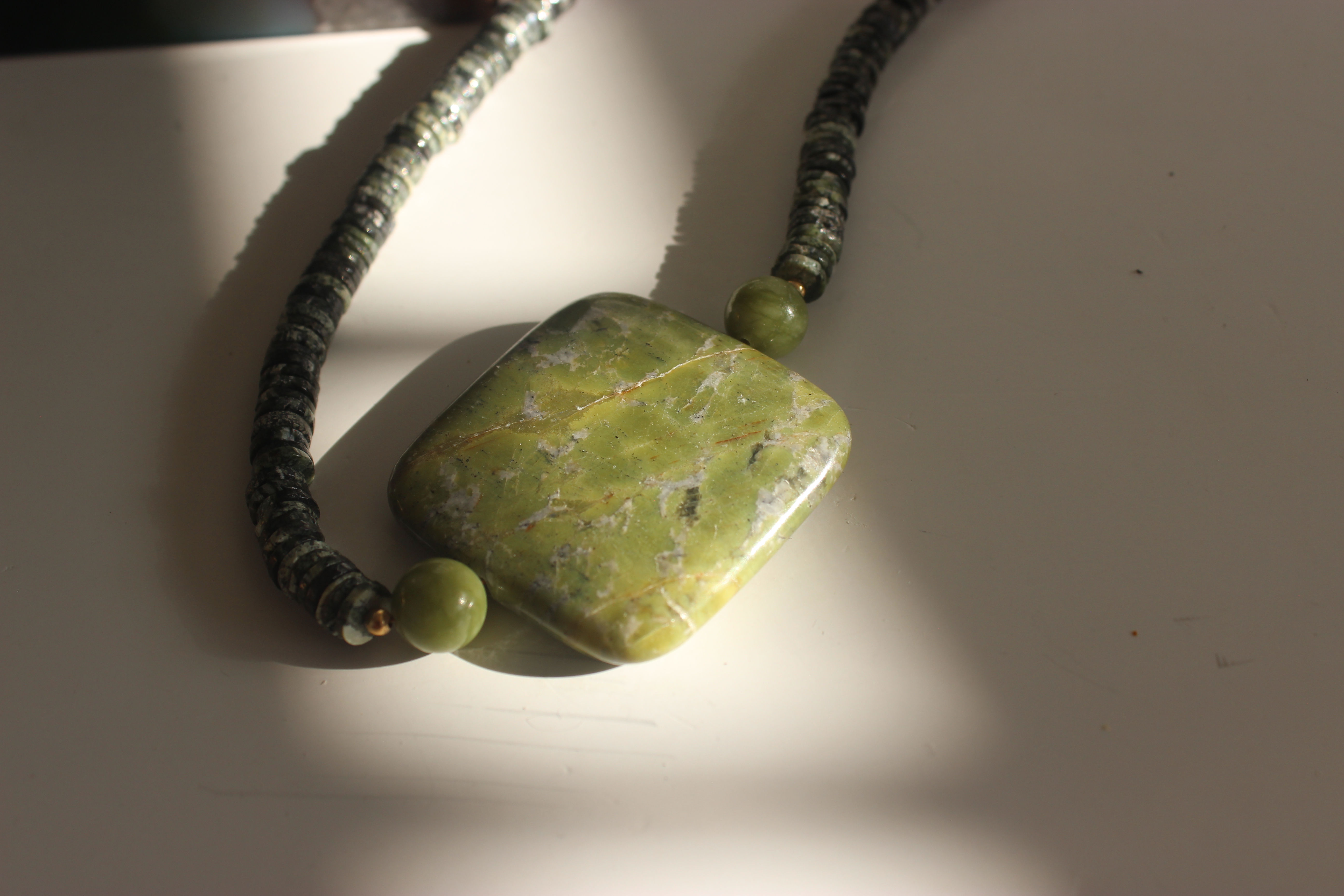 Serpentine Stone Necklace