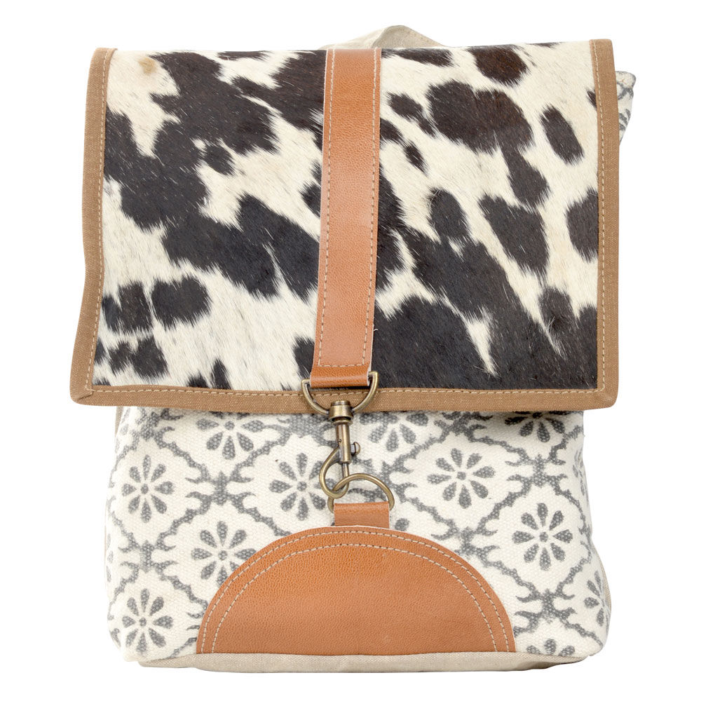 Small Backpack With Cowhide Flap