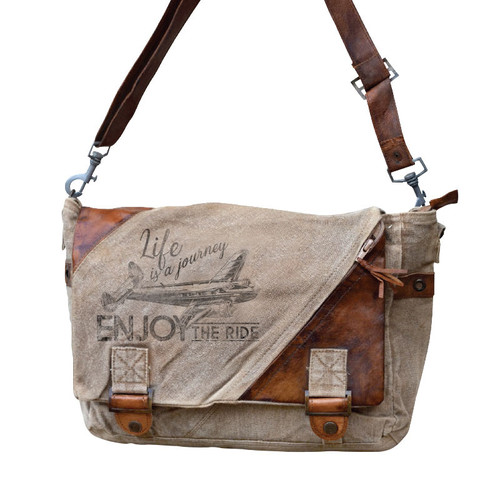 Enjoy The Ride Messenger Bag | Clea Ray