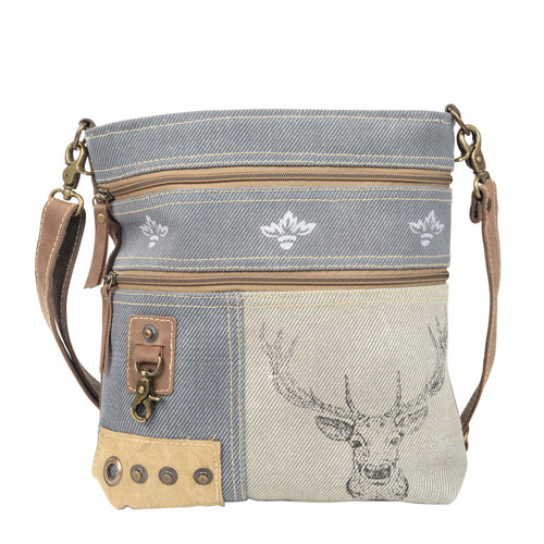Deer And Mixed Fabrics Shoulder/Crossbody Bag Clea Ray