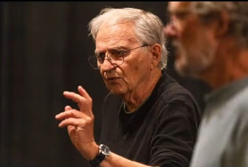 Director Bill Peters coaching an actor