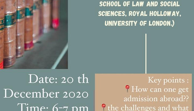 Webinar on ‘Study at University Abroad' by Kanoon Sangrah
