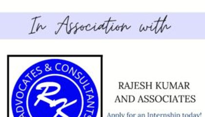 INTERNSHIP OPPORTUNITY WITH RAJESH KUMAR AND ASSOCIATES BY NEETI SHASTRA