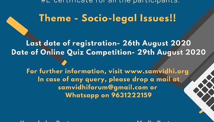 Online Quiz Competition 2020 by SAMVIDHI