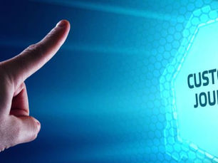 Customer journey concept representing the ecommerce customer experience across multiple touchpoints.