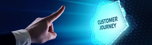 Customer journey concept representing the ecommerce customer experience across multiple touchpoints.