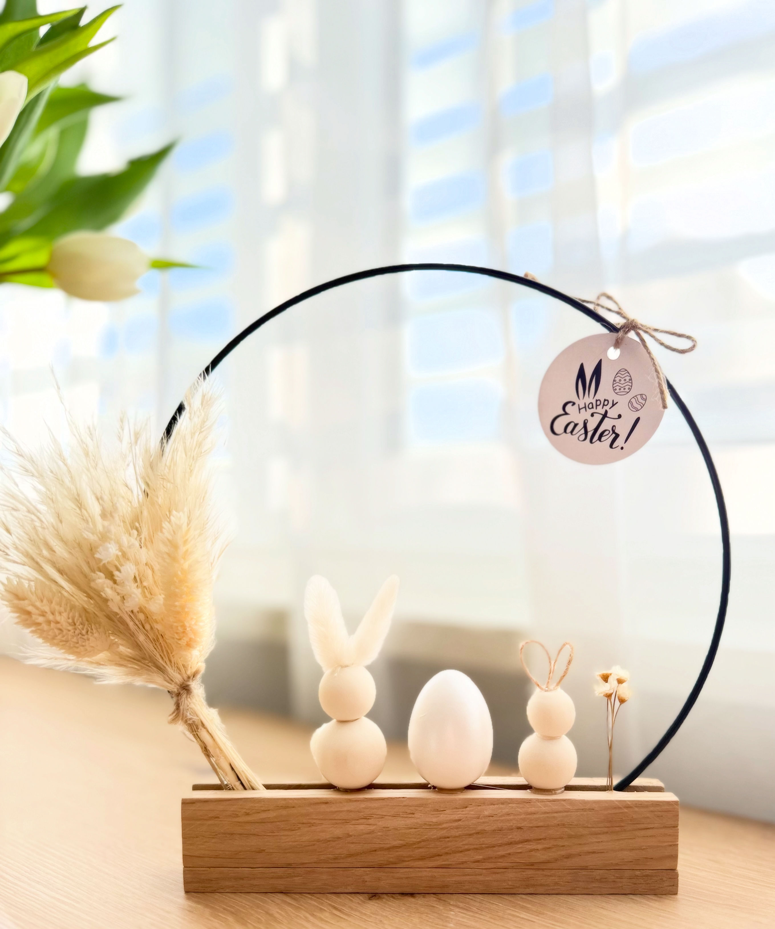 Minimalistische Osterdeko im Naturlook