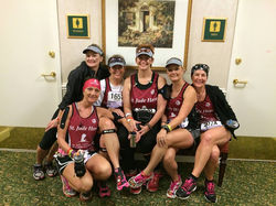 Girls waiting to start race