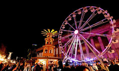 Windmill Bavarian Bar and Big Wheel at Liverpool Christmas Market