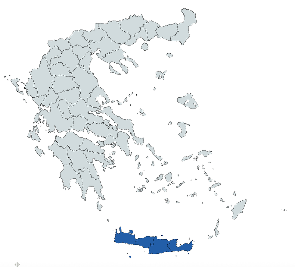 Mapa Creta