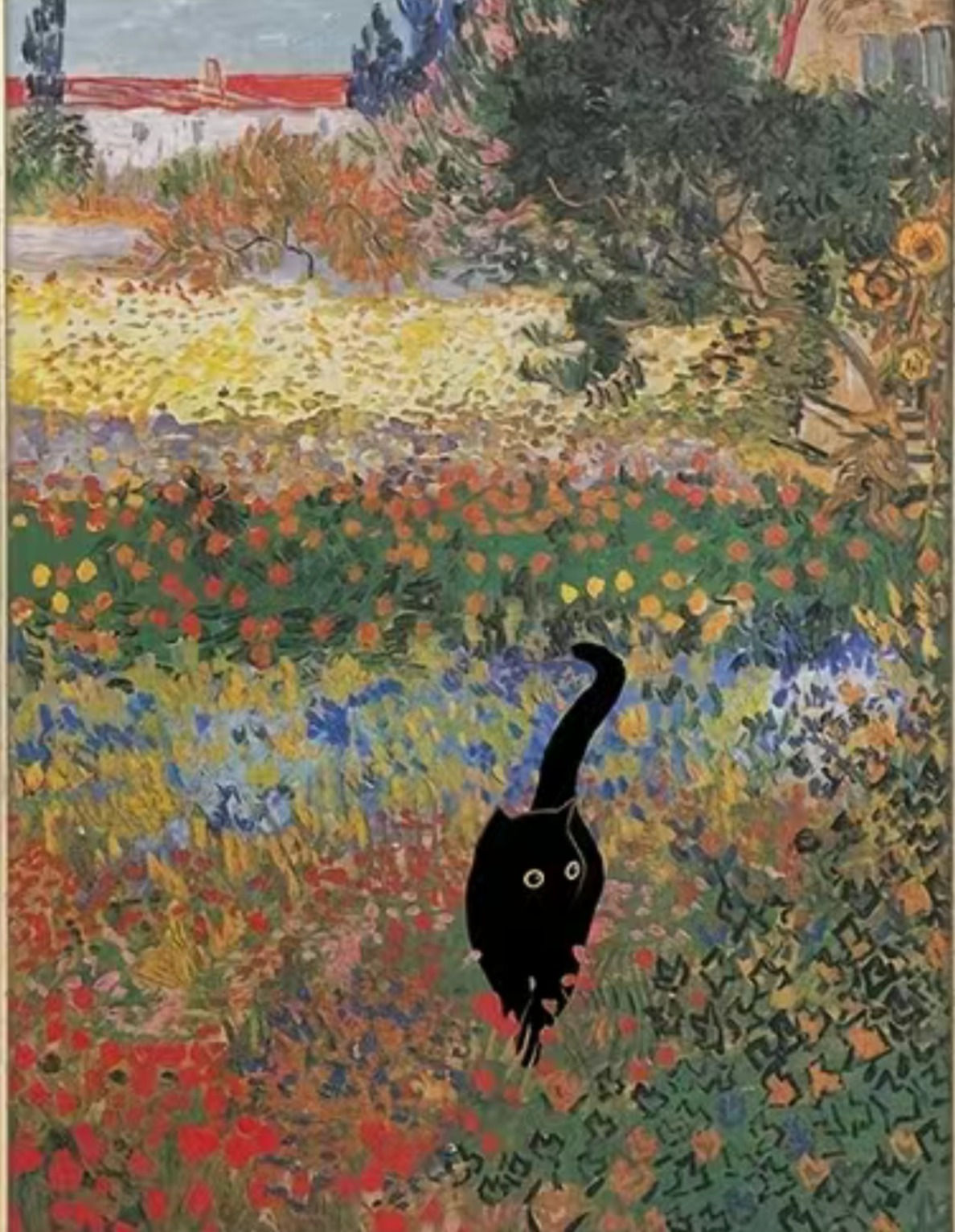 🐈‍⬛Van Gogh's Famous Oil Painting Garden in Bloom