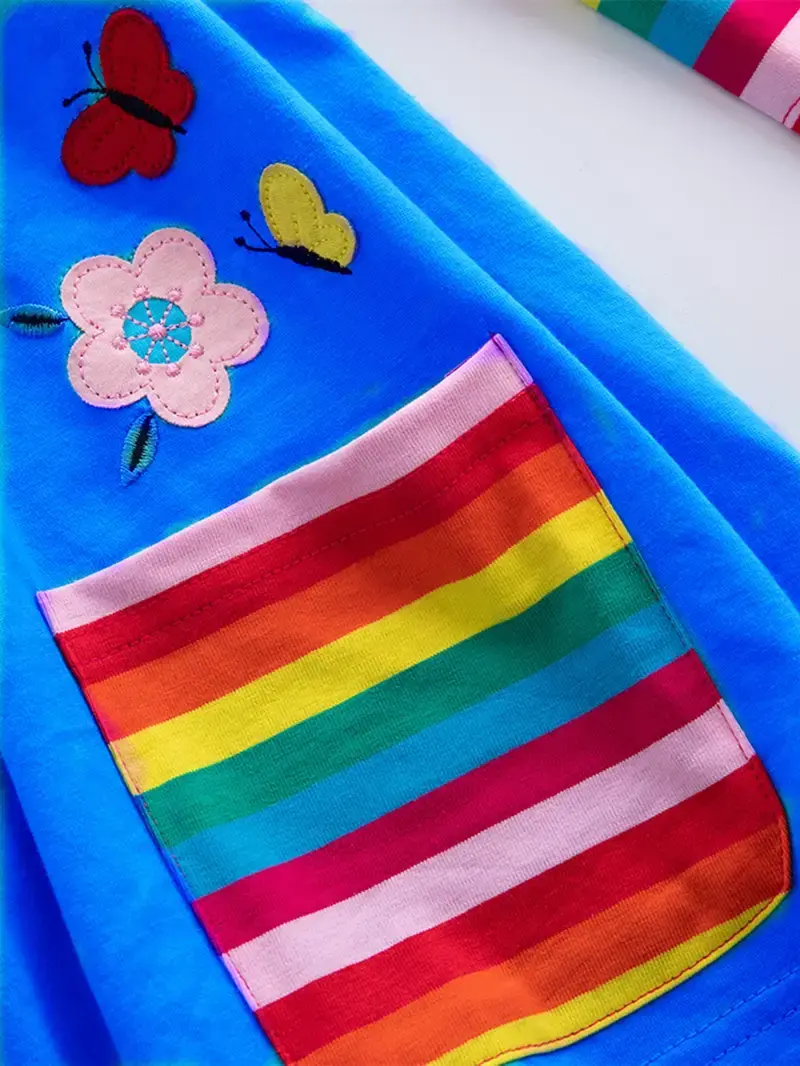 Thumbnail: 2pc  Rainbow Unicorn Dress  w/Rainbow matching Pants