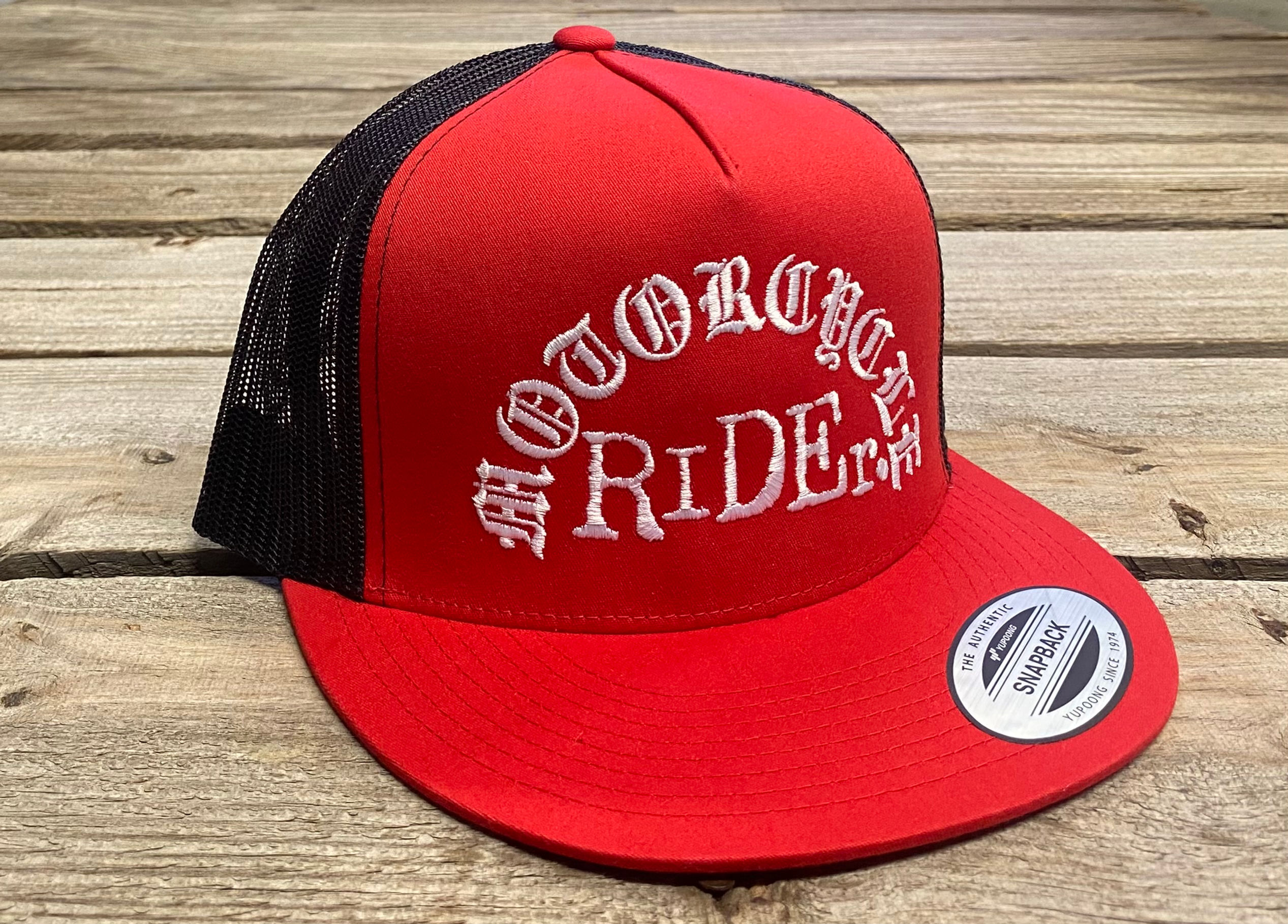 Motorcycle RIDEr. Snapback (Red)