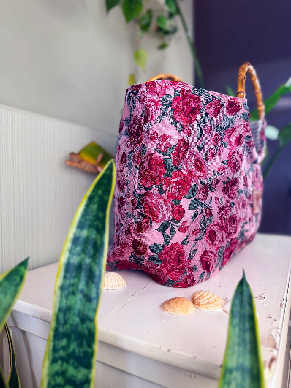 Miniature : Midi jacquard roses