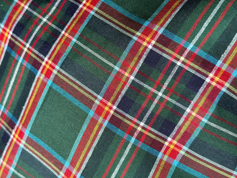Miniature : Tartan vert fin