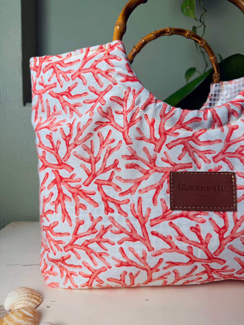 Miniature : Ensemble Midi et pochette corail 
