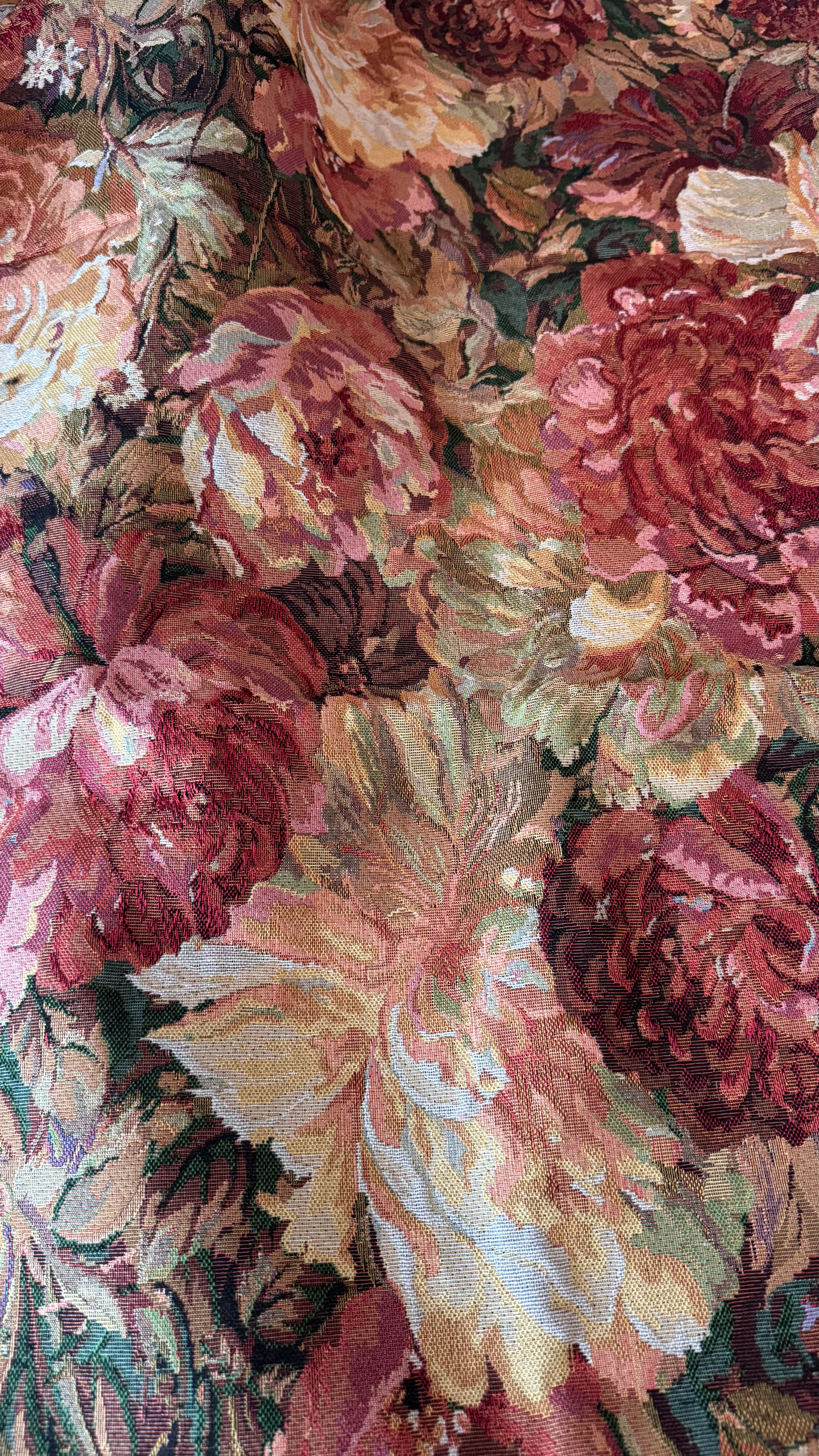 Jacquard grosses fleurs d’automne