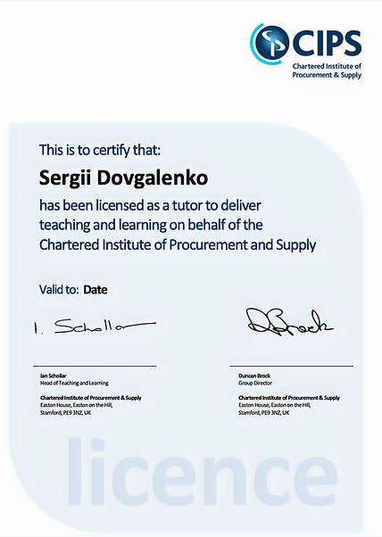 CIPS Tutor License
