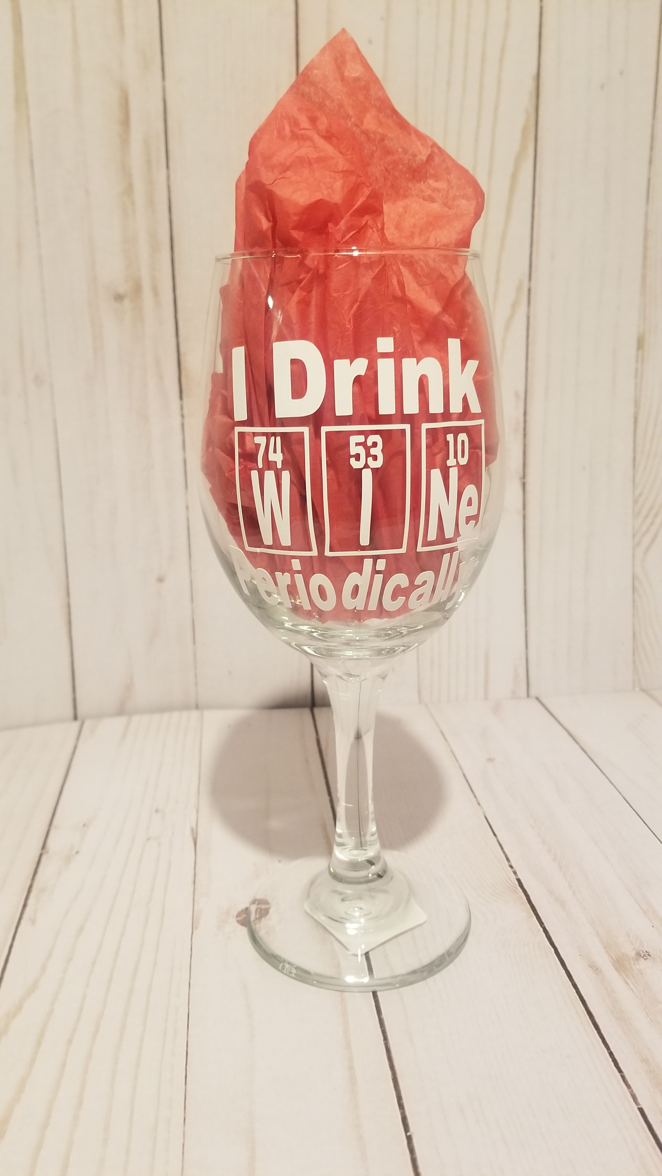 Bebo VINO periódicamente Copa de vino