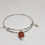 Miniatura: Brazalete tipo esclava con dije deportivo e inicial
