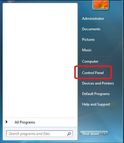 How to check for Windows 7 updates step 1