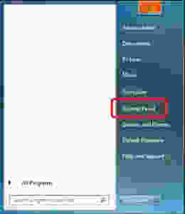 How to check for Windows 7 updates step 1