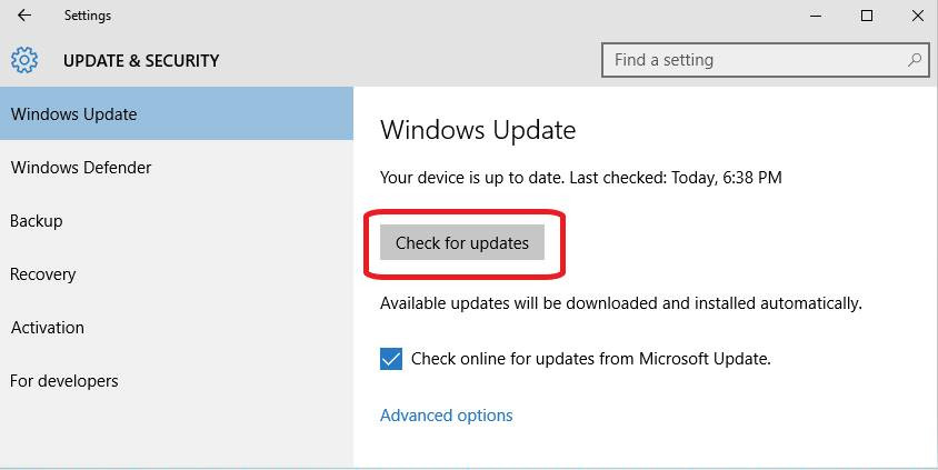 How to check for Windows 10 updates step 3