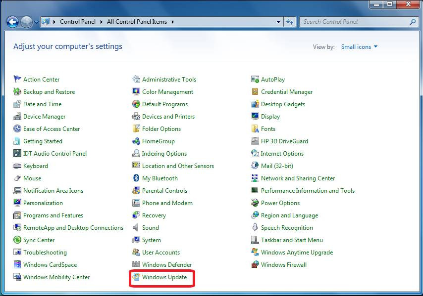 How to check for Windows 7 updates step 3