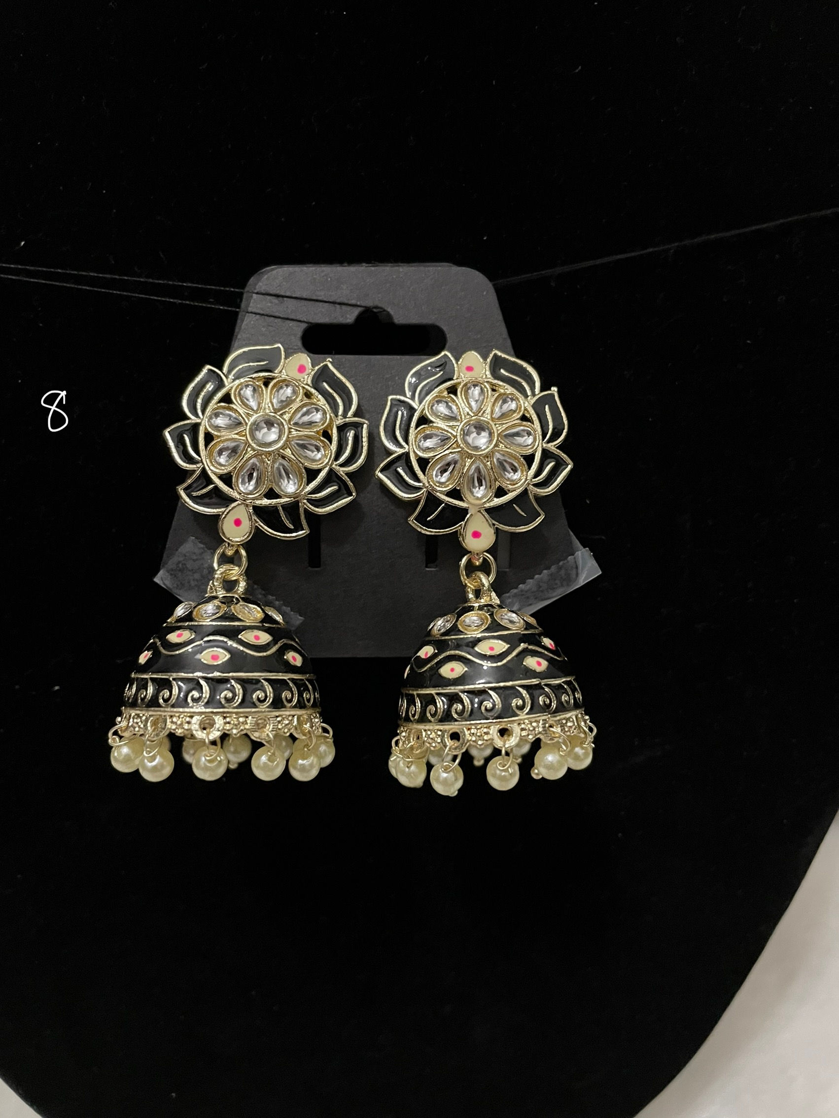 Coloured jhumke