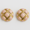Thumbnail: Classic Quilted Radiance Stud Earrings