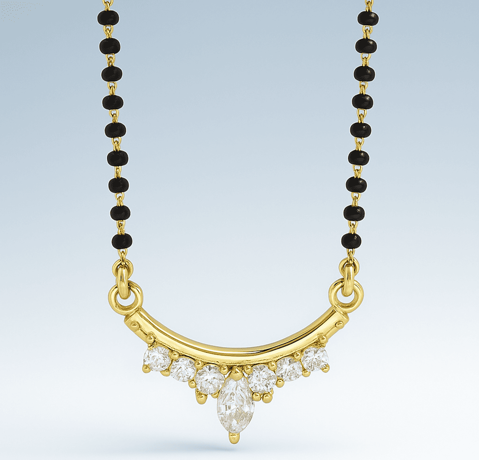 Bridal Diamond Mangalsutra Pendant