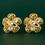 Thumbnail: "Crystal Filigree" Floral Stud Earrings