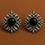 Thumbnail: Zenith Bloom" Oxidised Stud Earrings