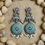Thumbnail: Lovebirds' Serenade Oxidized Silver & Enamel Chandelier Earrings