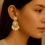 Thumbnail: Regal Bloom Kundan & Pearl Chandelier Earrings
