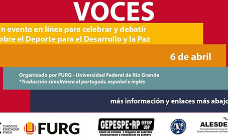 Vozes - Un evento en línea para celebrar y debatir sobre el Deporte para el Desarrollo y la Paz
