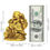 Thumbnail: Golden Buddha statue and 100 dollar bill with measurements, Shopizo.