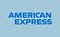 American Express credit card featuring the iconic blue box logo on a premium card design