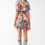 Thumbnail: Floral mini dress, back view, summer fashion