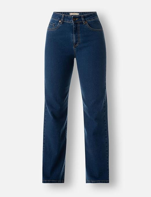 Thumbnail: Dark blue denim jeans on a white background. Shopizo.