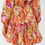Thumbnail: Floral print mini dress with back tie detail