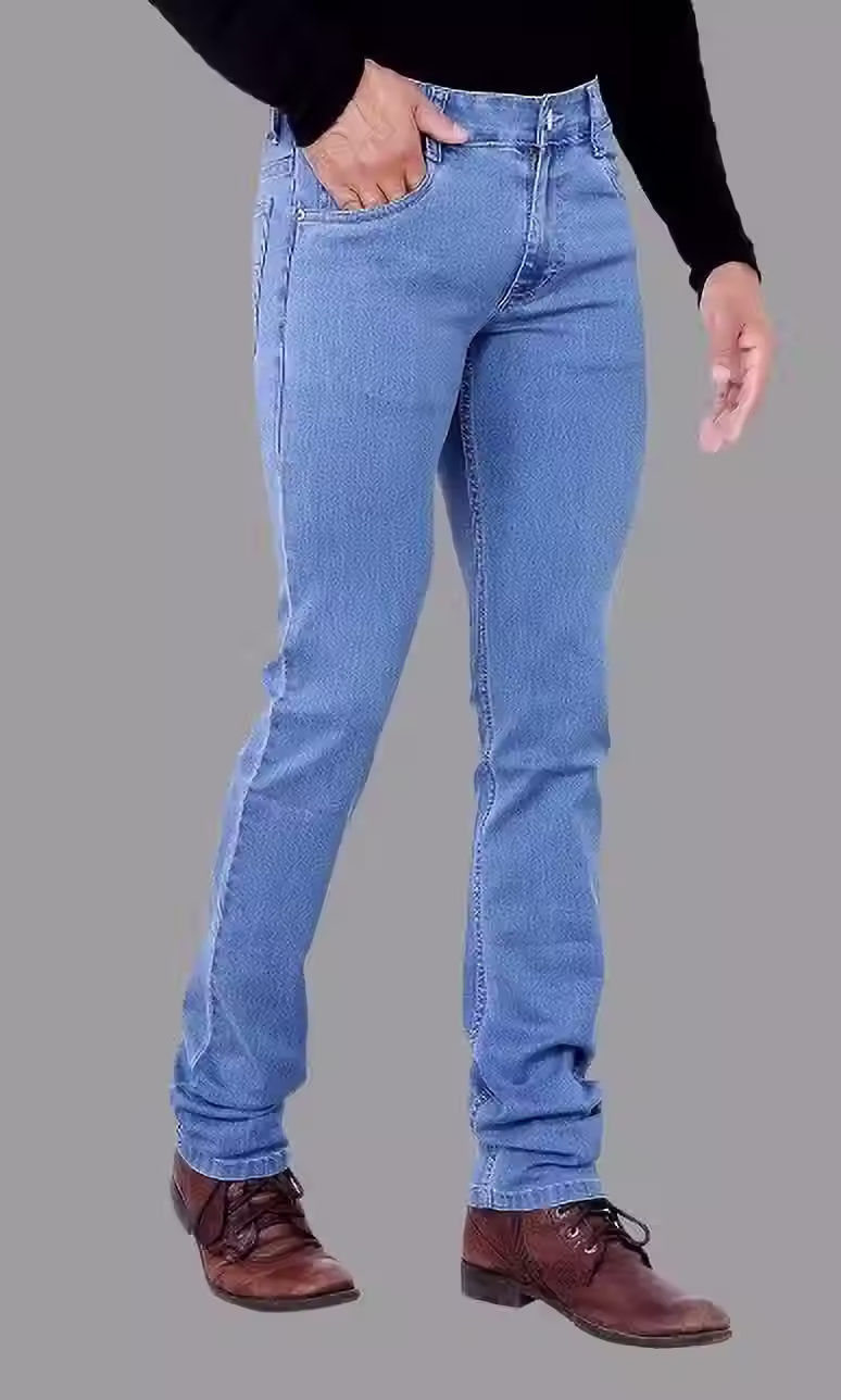 Thumbnail: Man wearing blue jeans with hand in pocket, posing Shopizo for sale