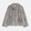 Thumbnail: Grey faux fur jacket