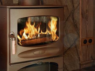 wood-burning stove, chalet, cosy mountain atmosphere