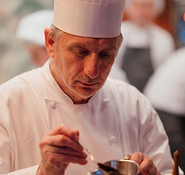 Michel Louis Lentz creates a vibrant menu for a cocktail dinner at the chalet