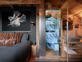 Room in a chalet for rent in Haute-Savoie, with cosy décor